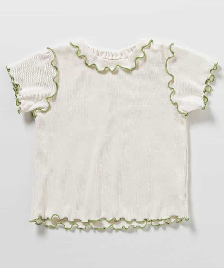 🇯🇵預訂 日本直送🇯🇵 Apres les cours 兩色立體兔耳格紋短袖上衣吊帶包屁褲套裝