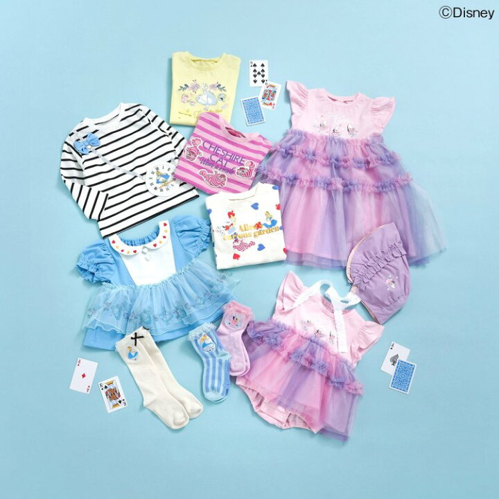 🇯🇵預訂 日本直送🇯🇵Apres les cours x 愛麗絲系列生蠔bb印花漸層薄紗短袖包屁裙