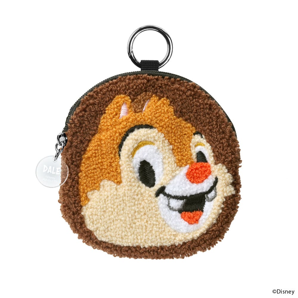 現貨｜Disney Chip & Dale 大鼻 毛毛刺繡小袋 收納袋 Gadget Pouch (PG-DGP28CPD)