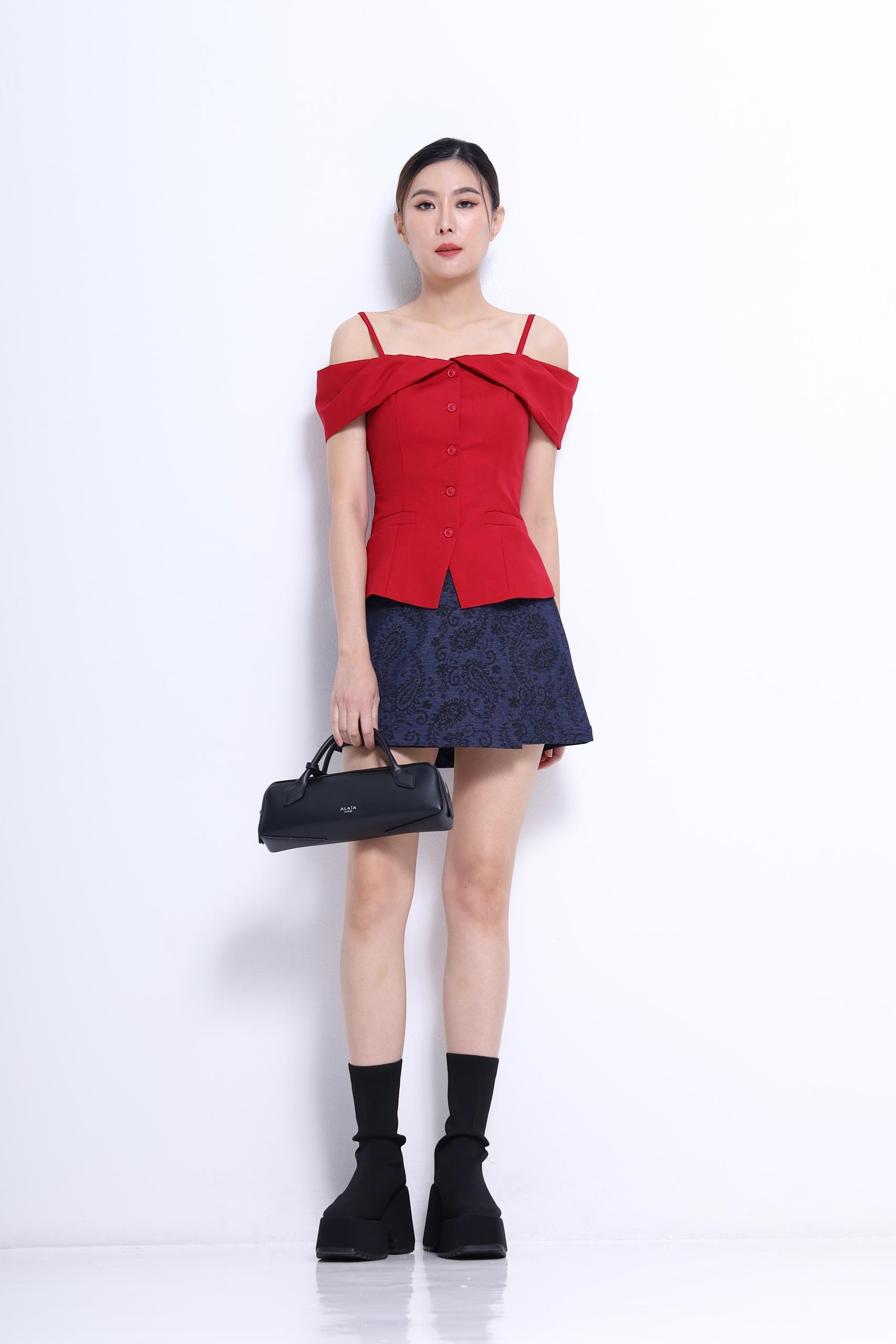  独家花纹裤裙 1394