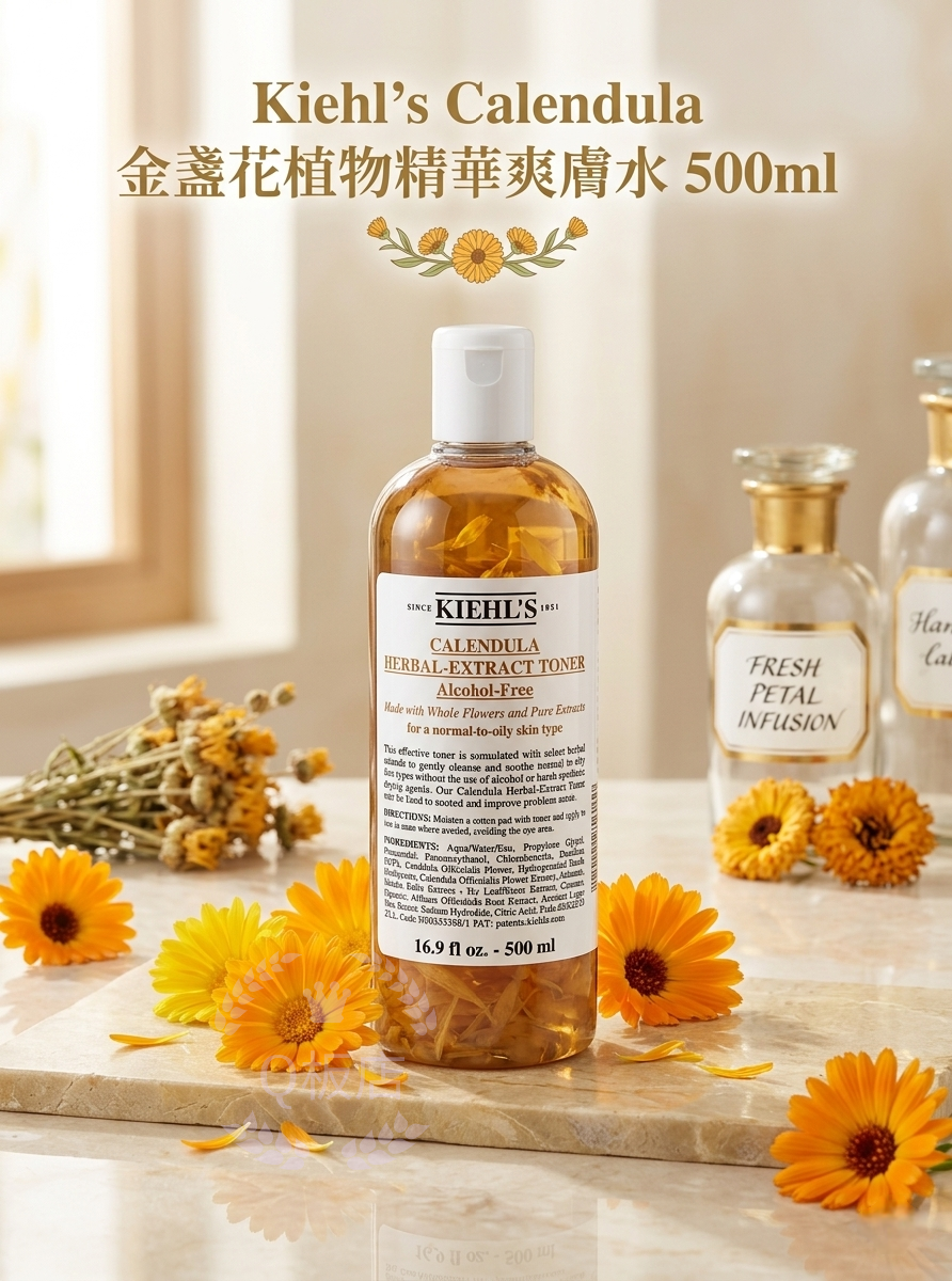 Kiehl's Calendula金盞花植物精華爽膚水 500ml