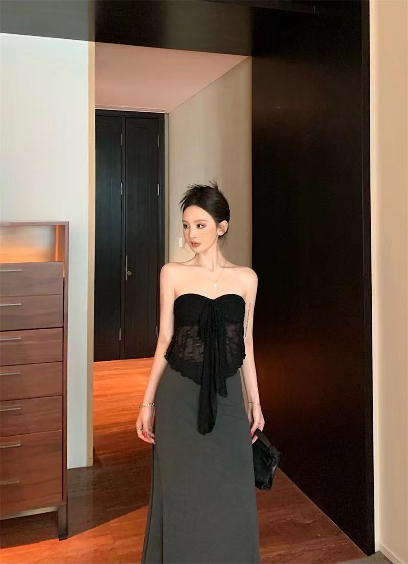 4615“ Sweet & Cool Lace Top”甜酷蕾丝抹胸