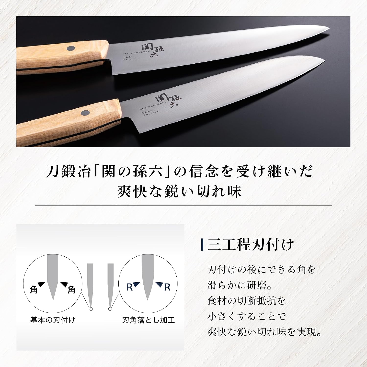 🔥🔥【日本製《關孫六》白相 165mm 雙刃三德包丁】