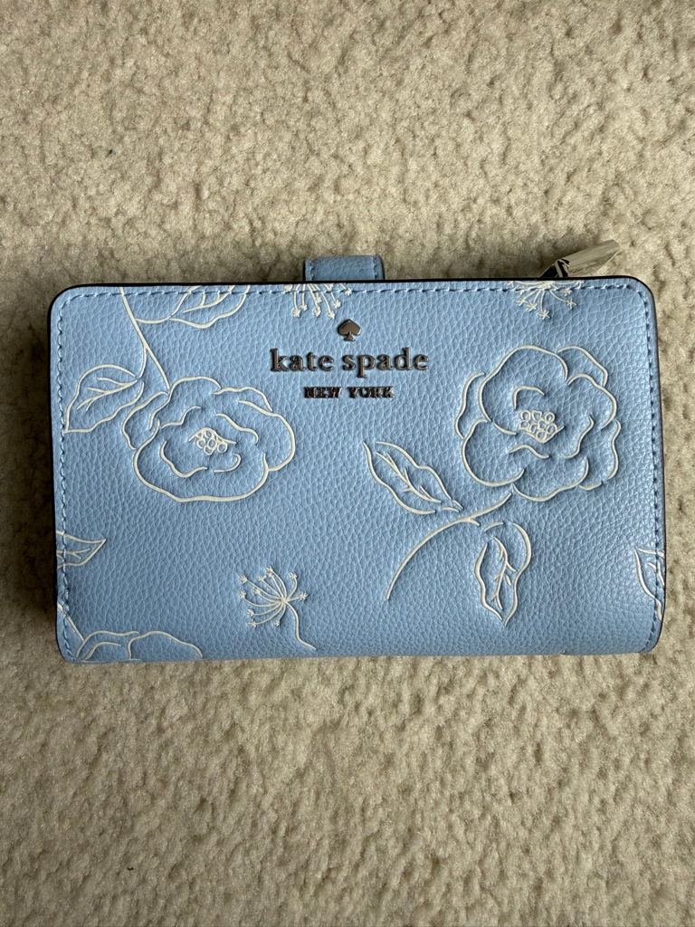 Kate Spade 花卉圖案中型雙折式錢包 
