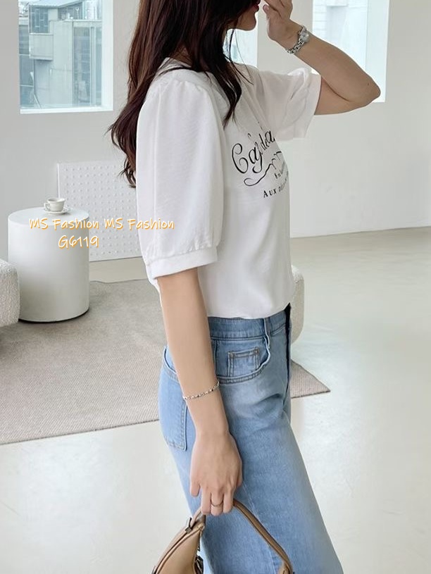 G6119 韓國🇰🇷簡約有款字母top