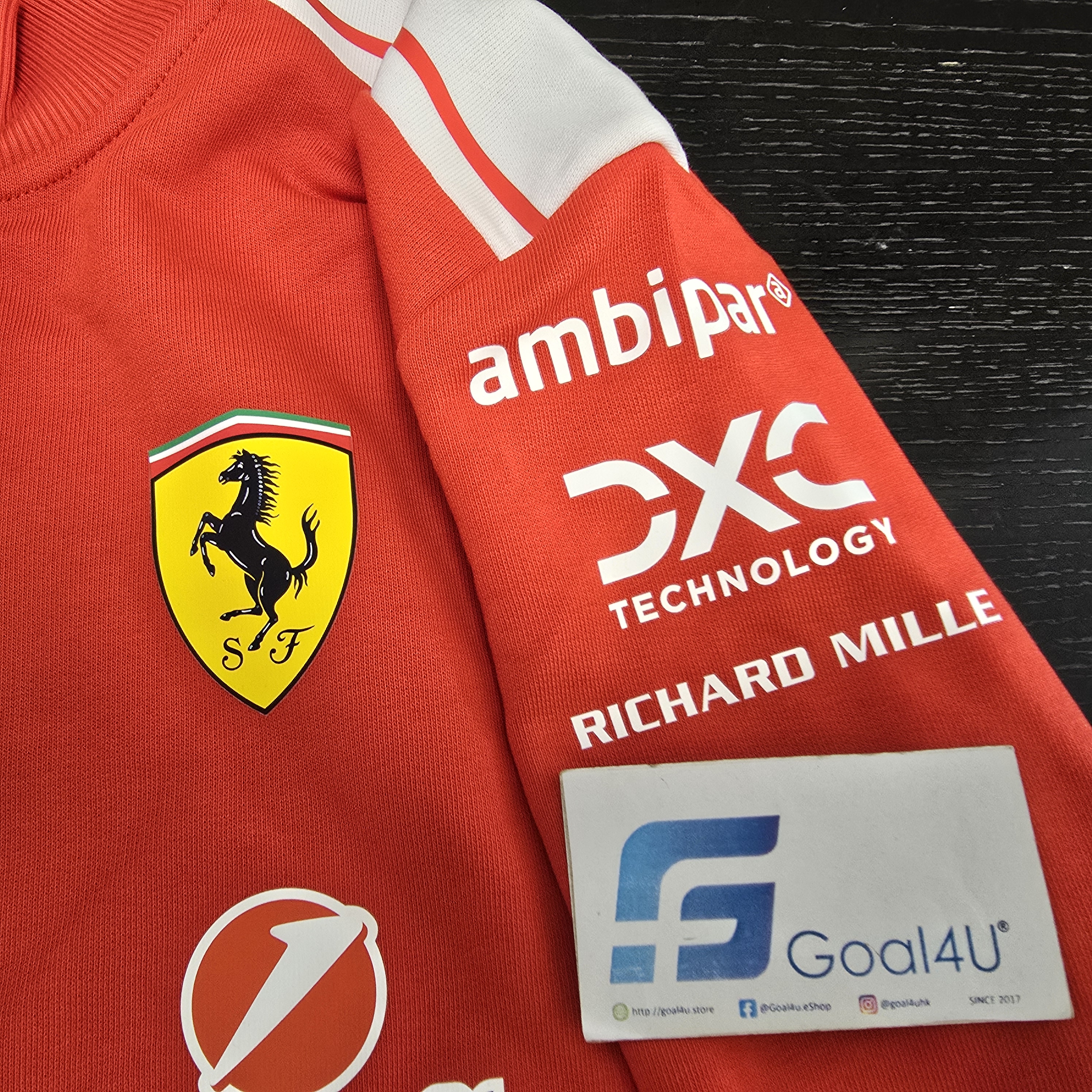 F1 Scuderia Ferrari 法拉利車隊 2026 官方Team T7 1/4 拉鍊運動上衣 701238728