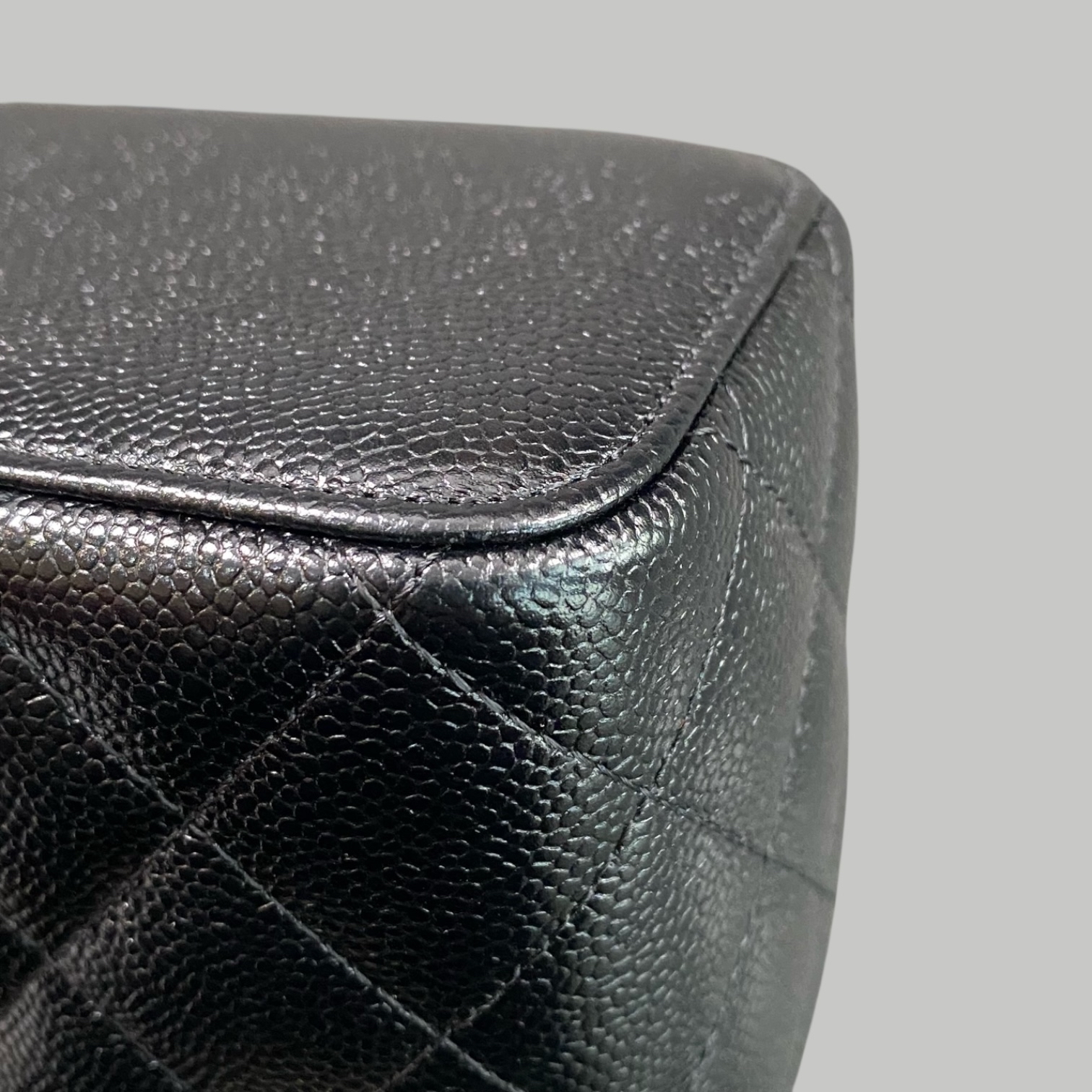 Chanel Caviar Vanity荔枝皮手柄長盒子