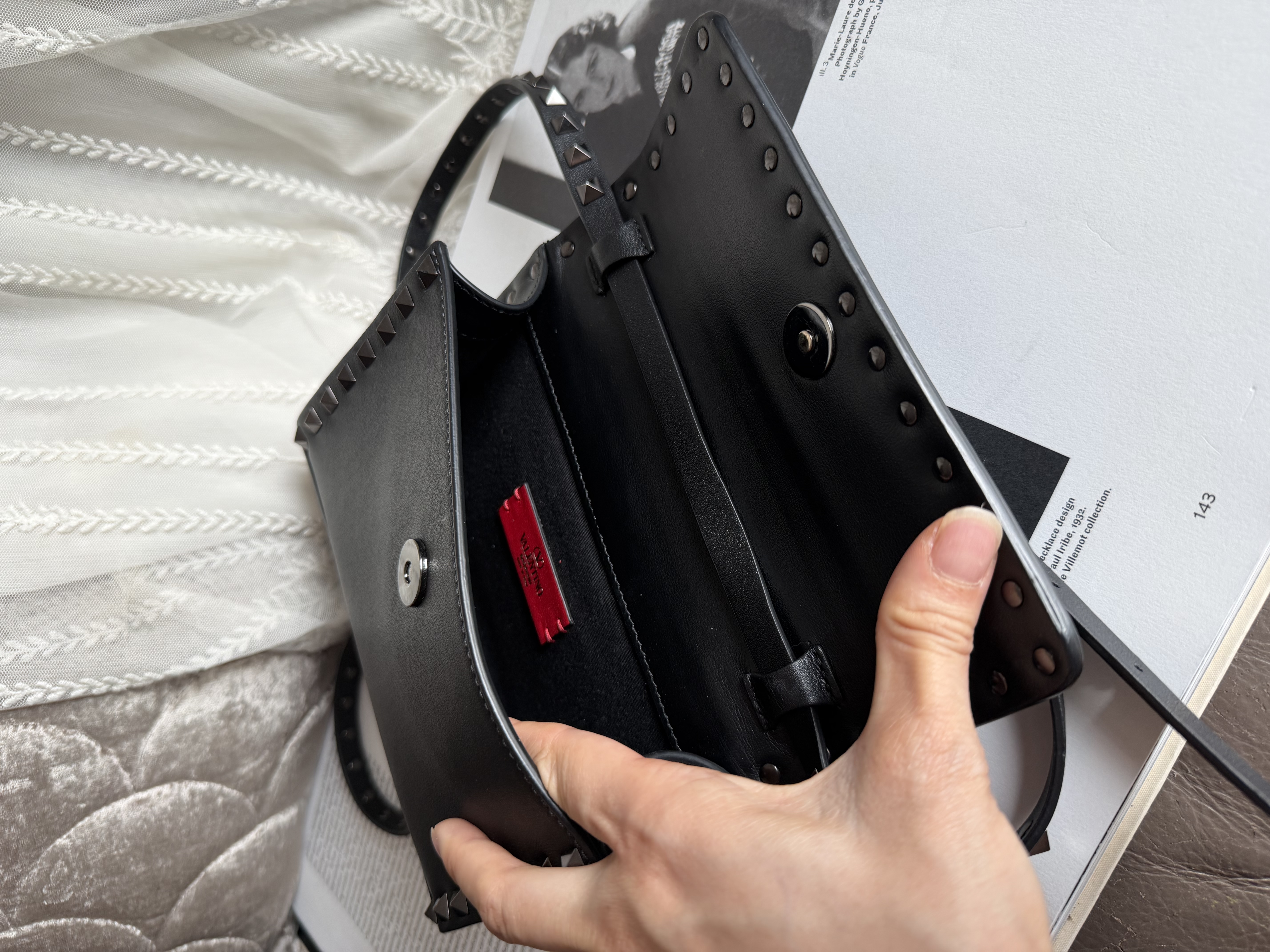 Valentino Garavani black Rockstud bag