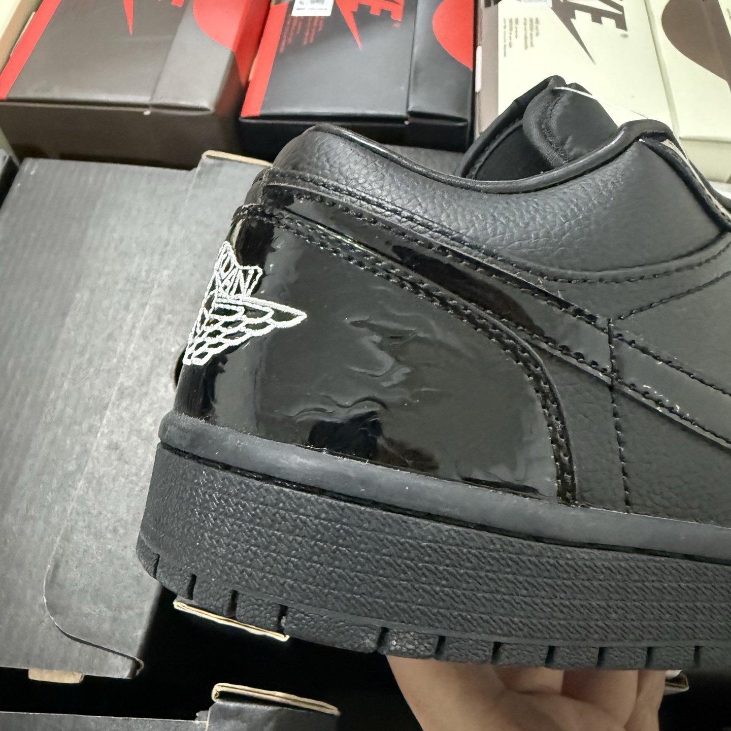 Nike Air Jordan 1 Low SE "Patent Elephant Black" HJ7743-010 