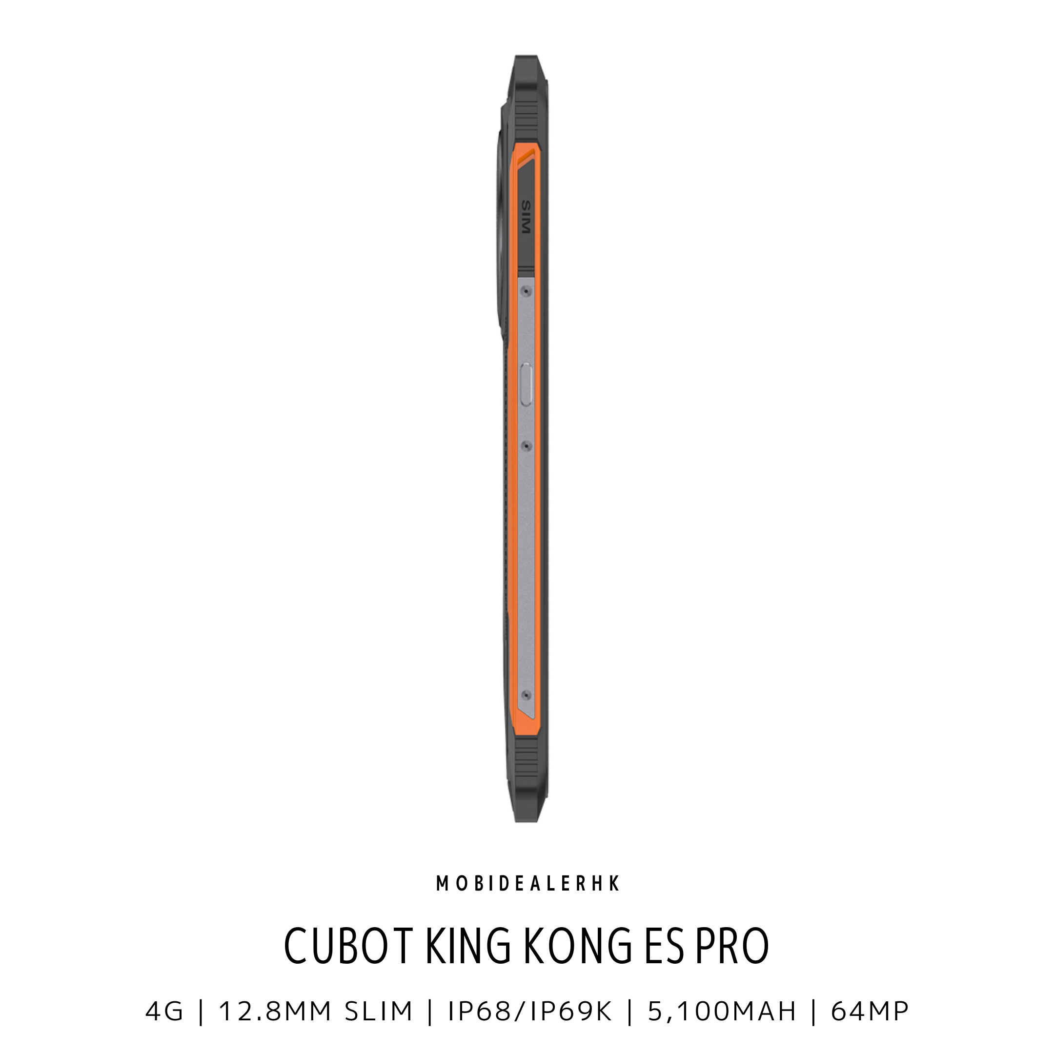 Cubot KingKong ES Pro | 4G | 三防手機 | 12.8mm 輕薄機身 | IP68/IP69K | 5100mAh | 64MP