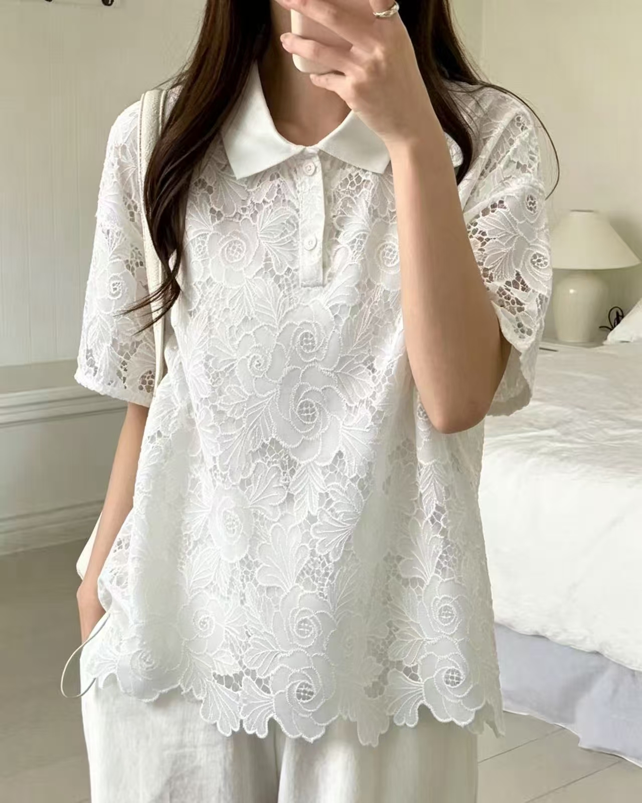 Polo 領通花Top 