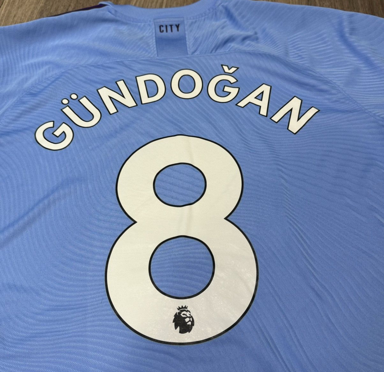 Manchester City 19/20 Match issued home shirt #8 Gundogan