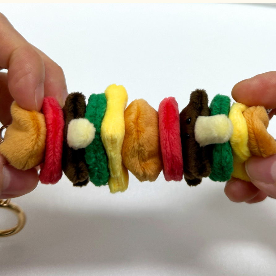 [NAIVE GARDEN] 限量版 雙層漢堡包造型鴨咀獸匙扣