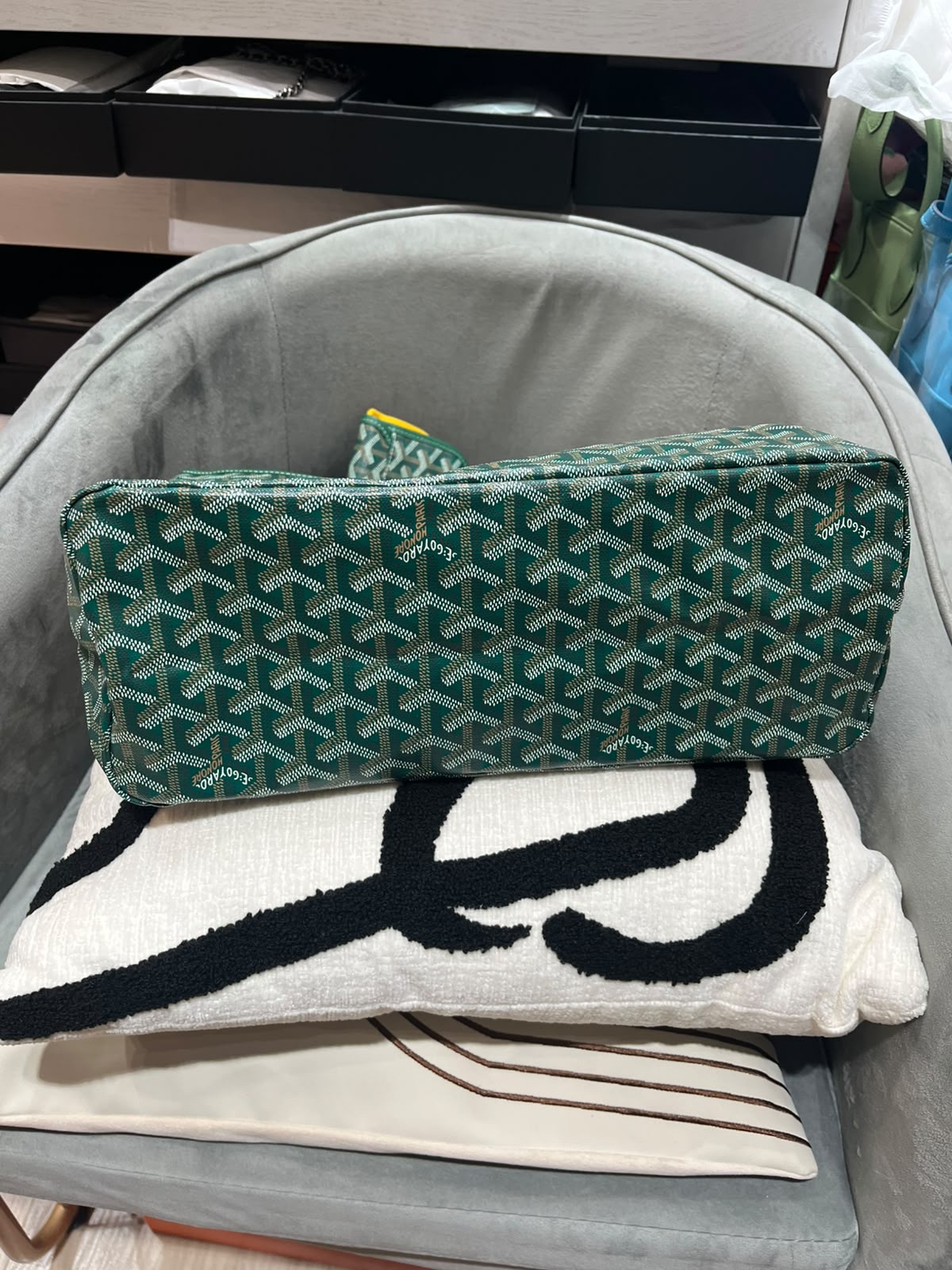 全新未使用品Goyard Boheme Hobo Green 100%Authentic, 全新未使用品 ✅Pouch ✅dust bag 