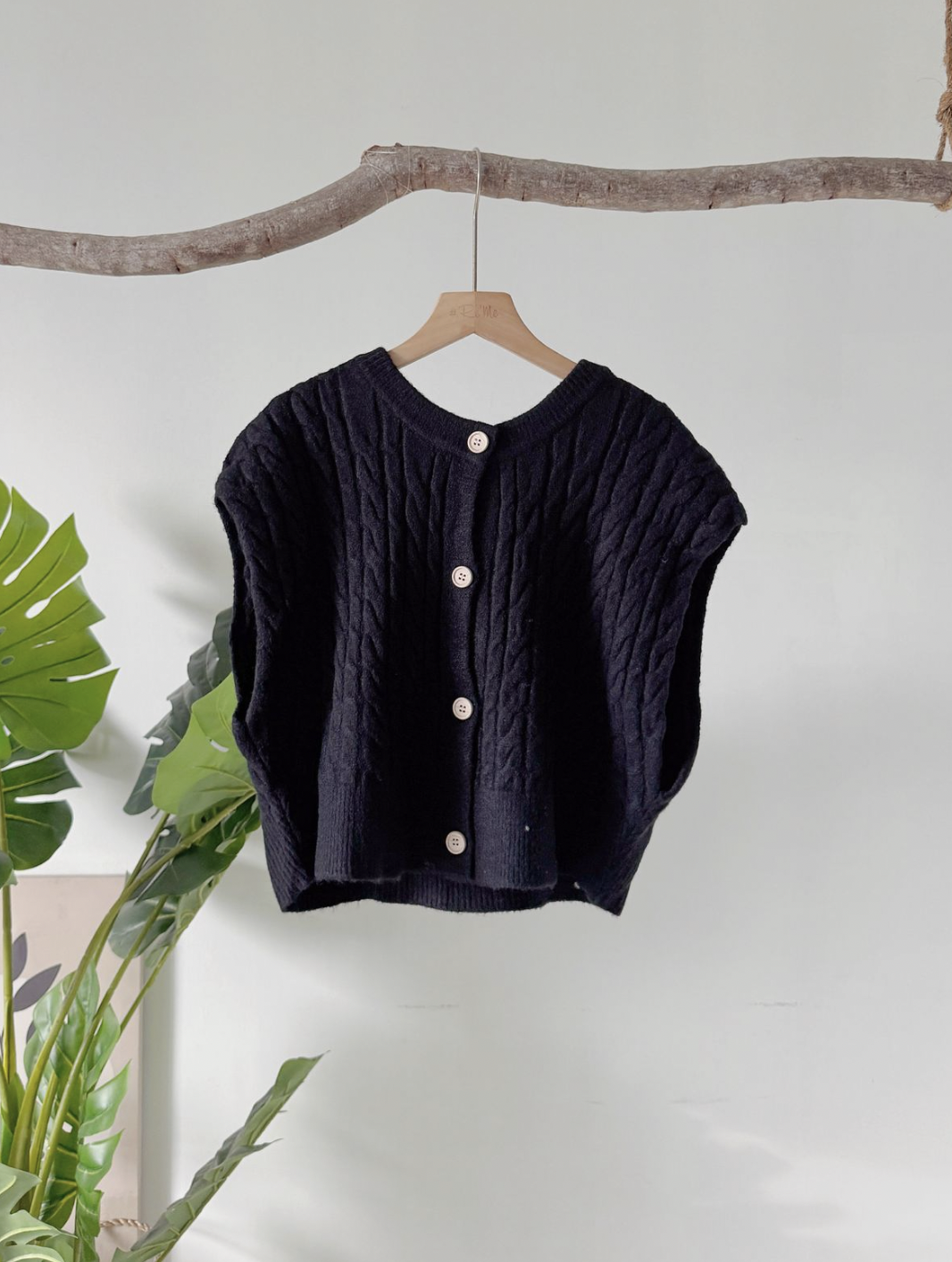 秋日针织复古马甲