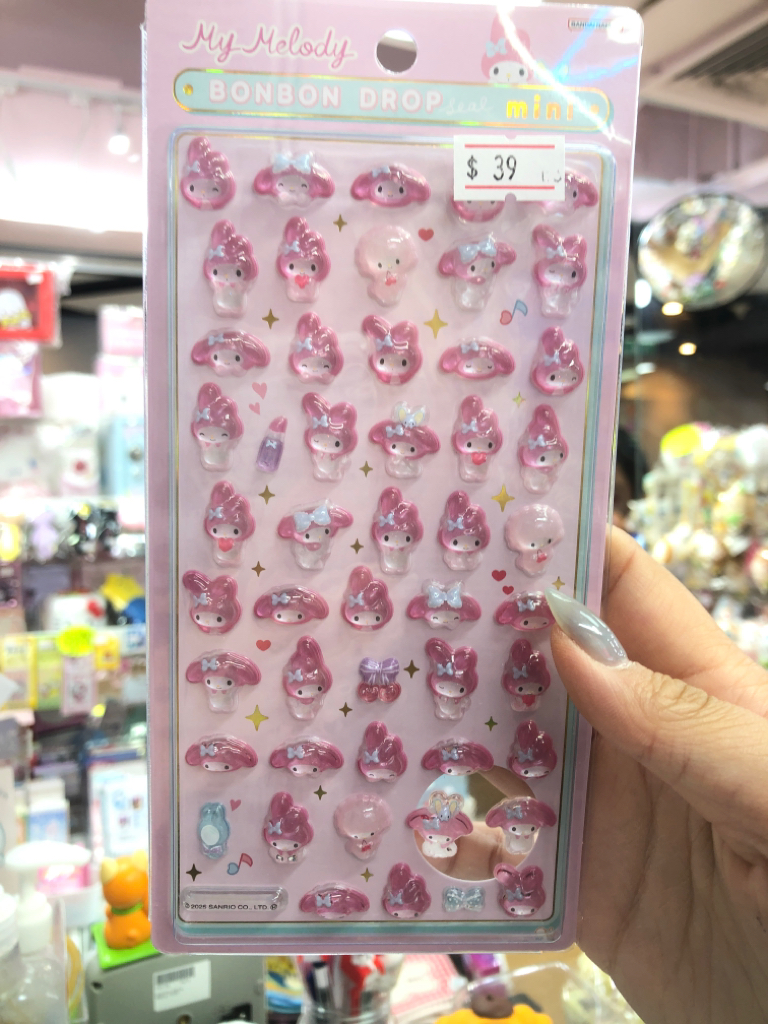 日本直送sanrio Snoopy迪士尼多款bonbon drop seal  貼紙