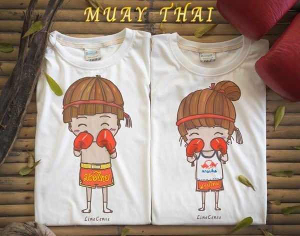 🇹🇭Muay Thai Girl & Muay Thai Boy 泰拳小朋友插畫T恤（兩款選）｜可愛又有型🥊👧👦👕
