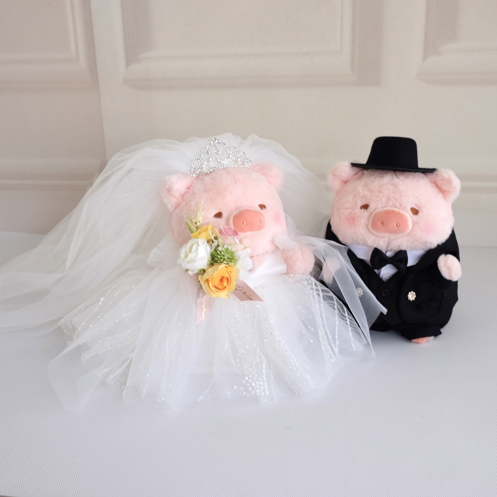 (非現貨)$1300Lulupig婚紗公仔