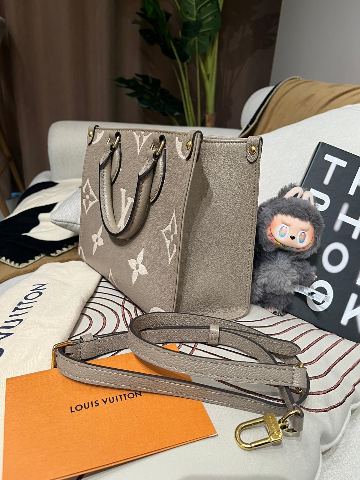 Lv OnTheGo pm M45779 Empreinte Calfskin 牛皮 100%Authentic, 98%New ✅NFC✅收據✅Dust bag✅Box