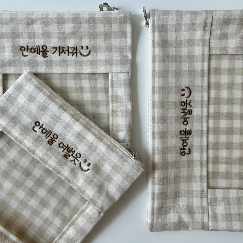 韓國刺繡收納袋（中/大）