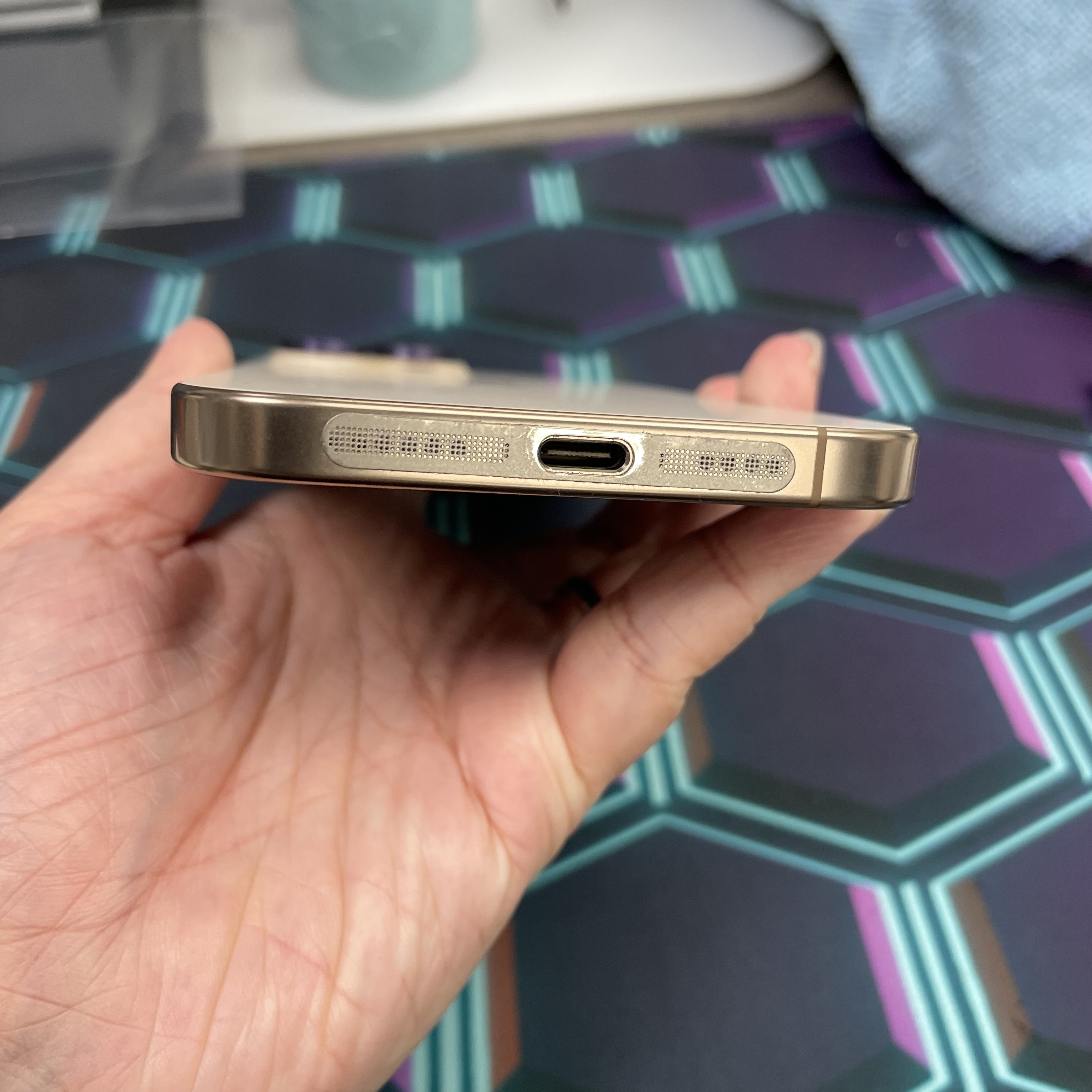 *8149 16 pro max 完美機 512GB 電91 沙色 gold