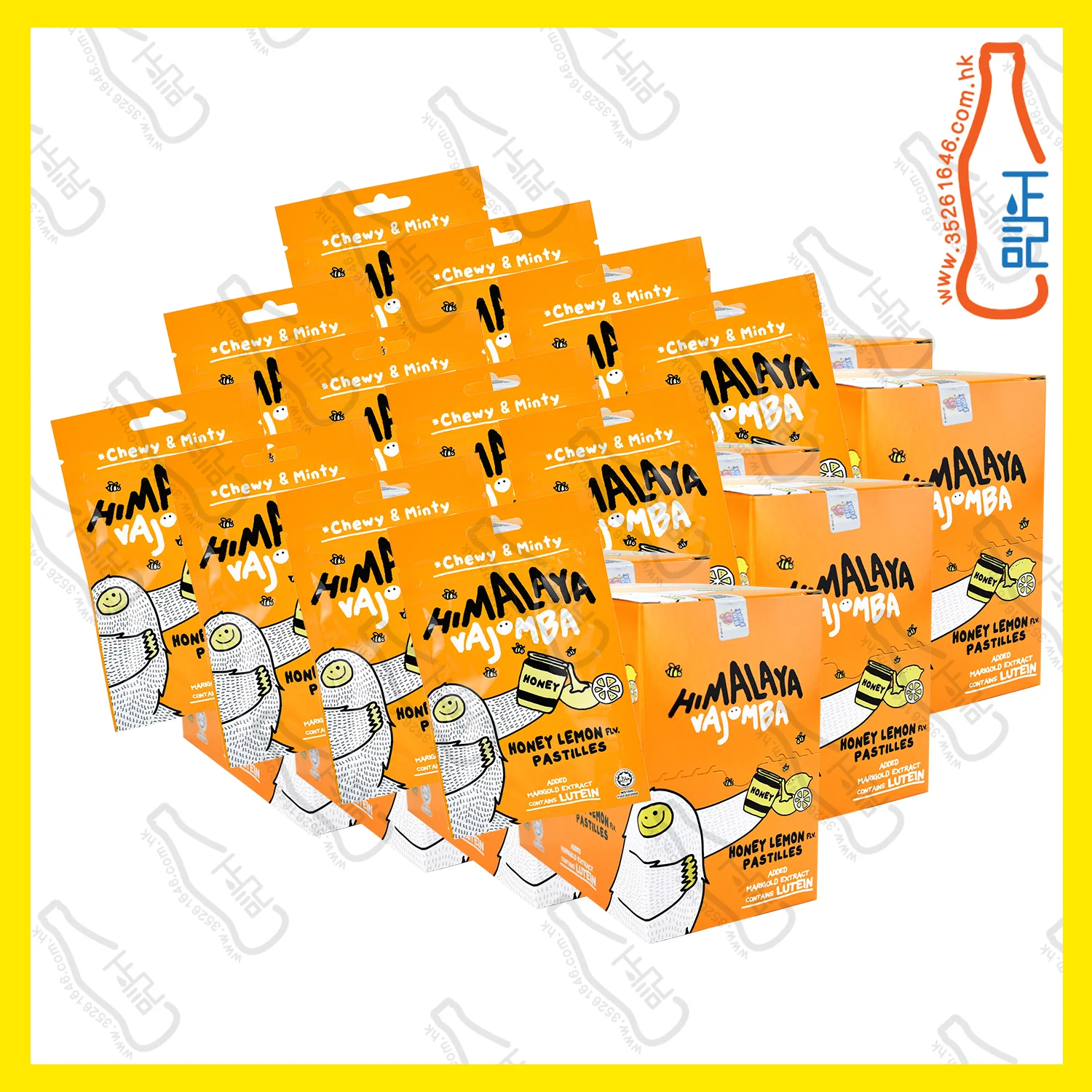 ==BIG8925 Himalaya 皇炸萌爸軟糖-蜂蜜檸檬味 12包 x【12盒】/箱