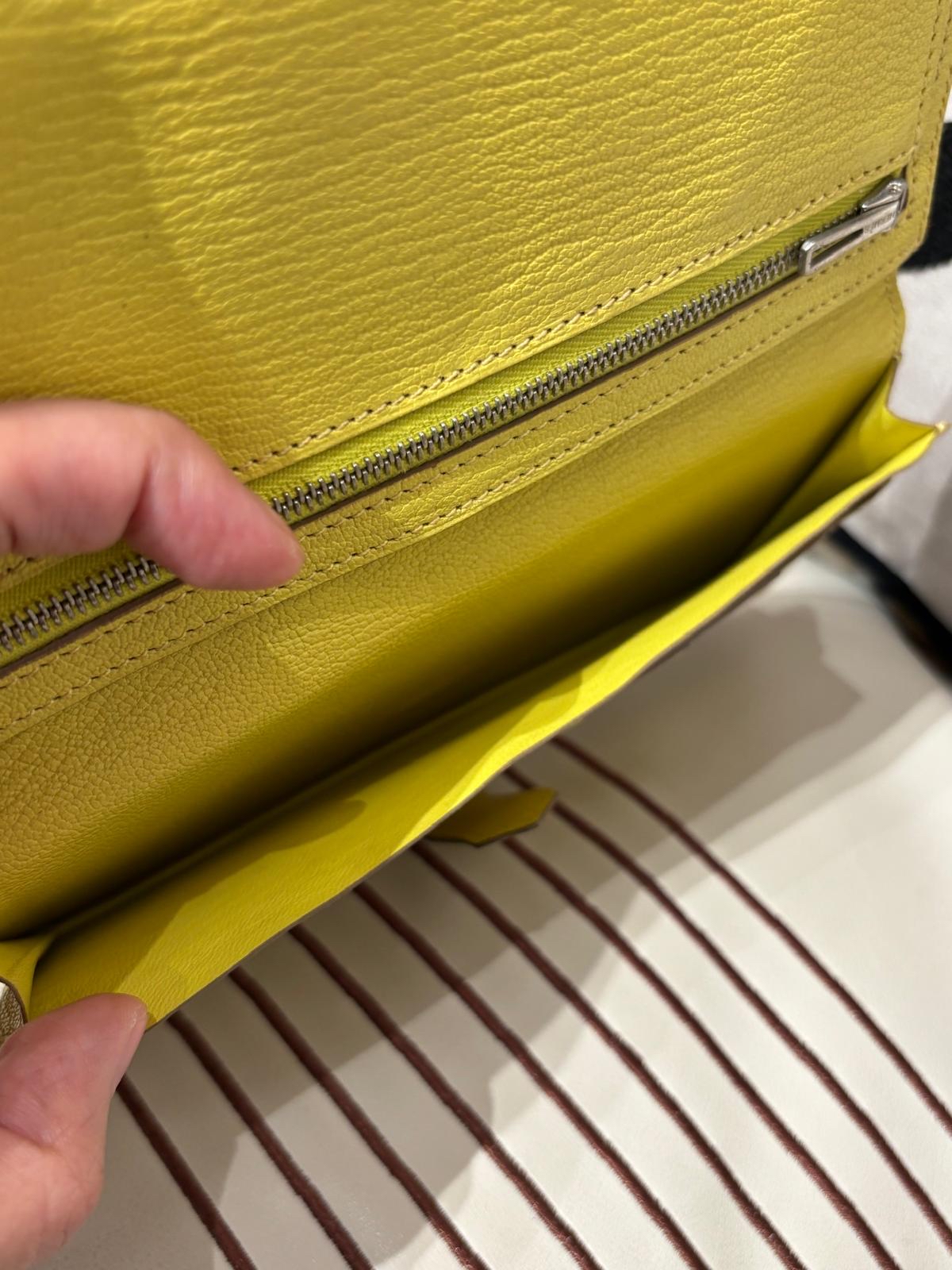 Hermes bearn wallet 山羊皮，STAMP X 100%Authentic,90%new