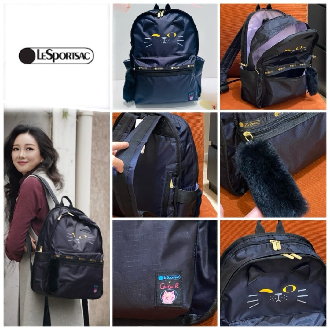 LeSportsac 可愛小貓咪元素背囊