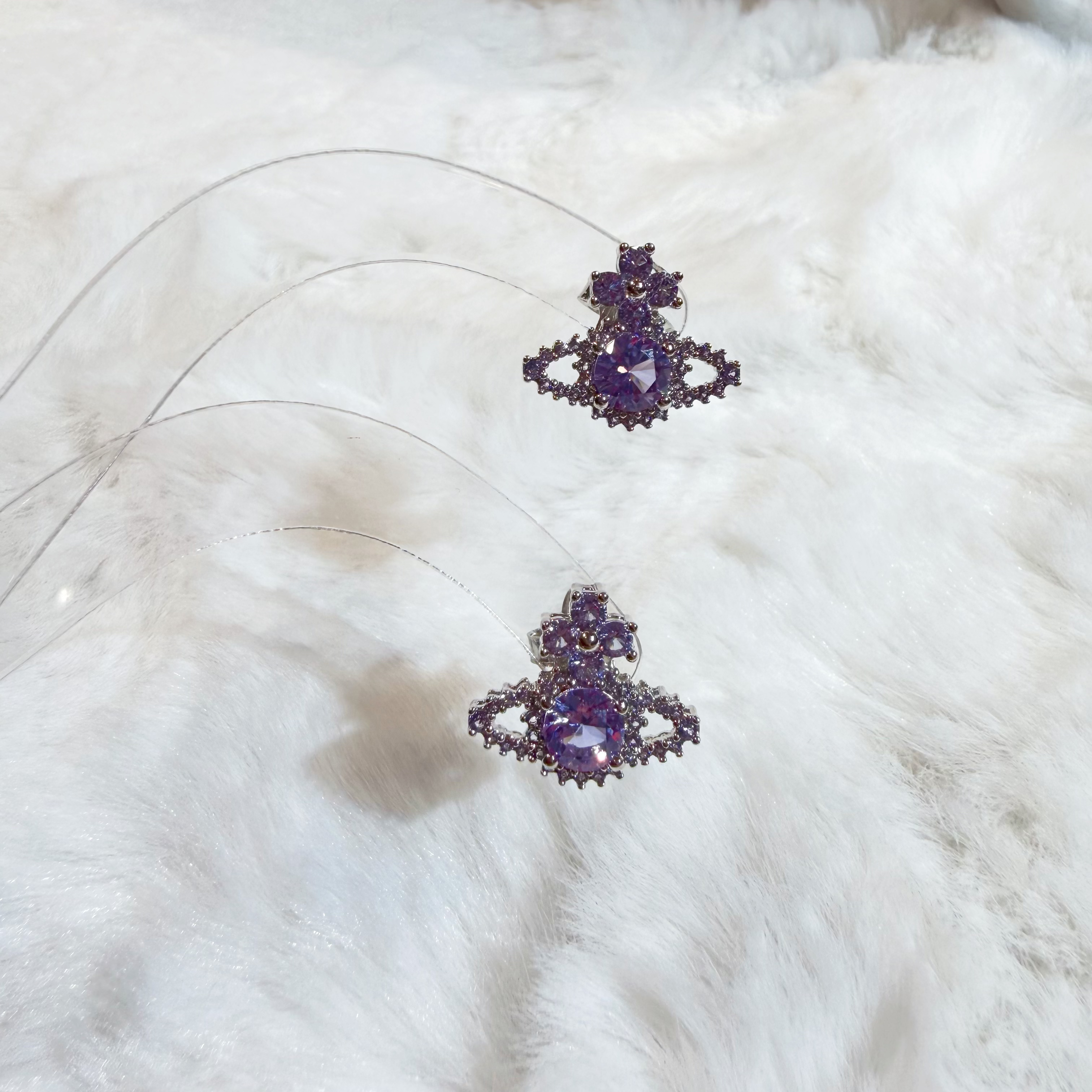 VW Valentina earrings purple/s