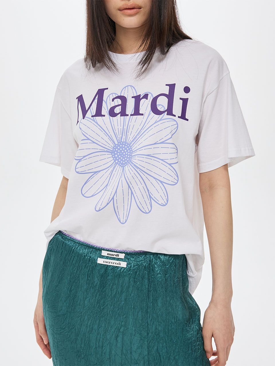 *🇰🇷韓國直送Mardi Mercredi🇰🇷🆕2026年最最新顏色TSHIRT FLOWERMARDI DUO短袖T恤折扣優惠🈹靚😍紫色控😍*