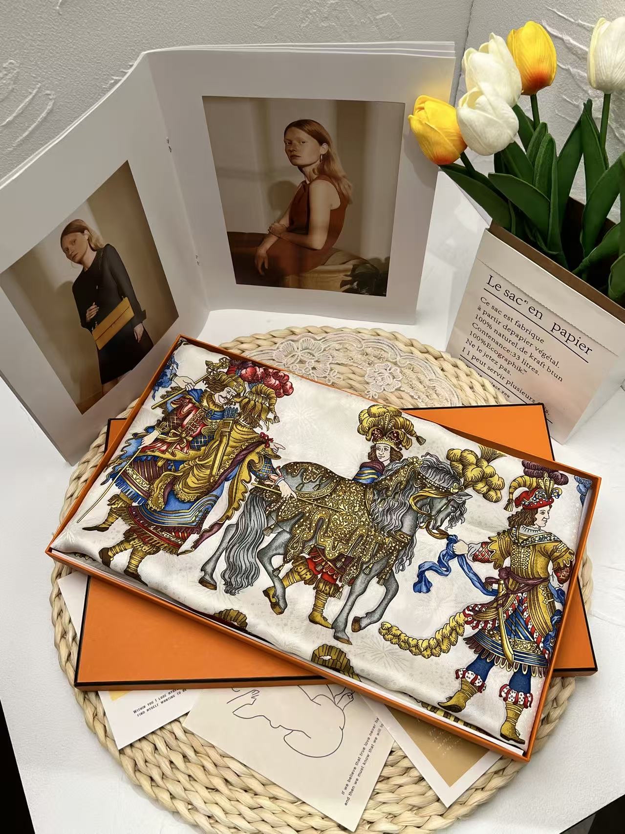 Hermès Les Fêtes du Roi Soleil Scarf