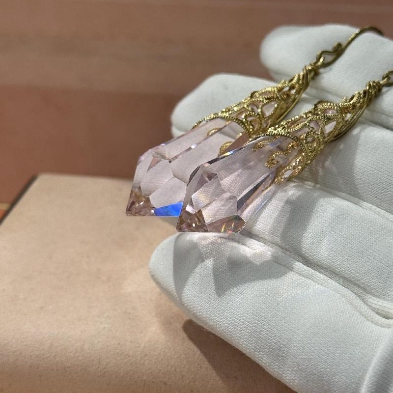 Vintage Glass Hook Earing (C033)