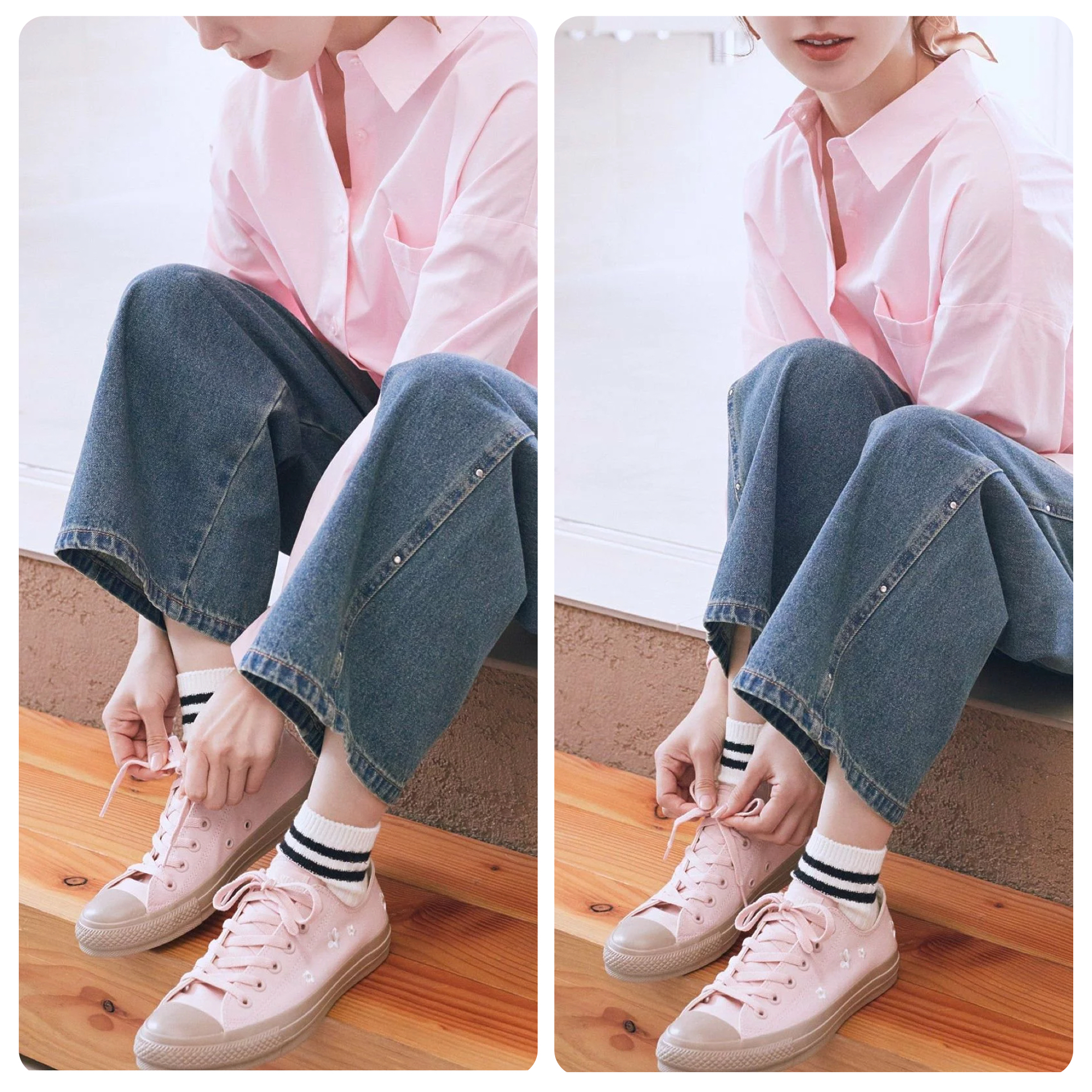 日本預訂📍日本CONVERSE×Earth花花刺繡圖案低筒鞋 不包郵 2026年4月中下旬出貨