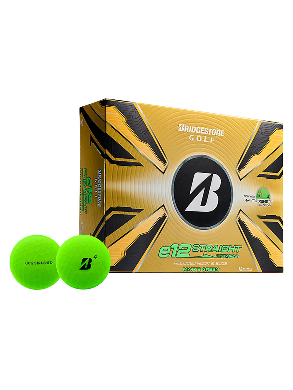 BRIDGESTONE e12 STRAIGHT 3層球 綠色