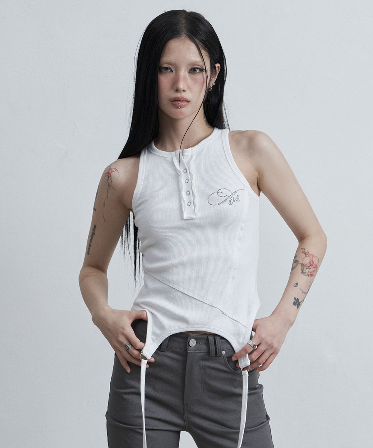 🇰🇷訂購｜asur 26SS｜Sewing Garter Sleeveless 4色