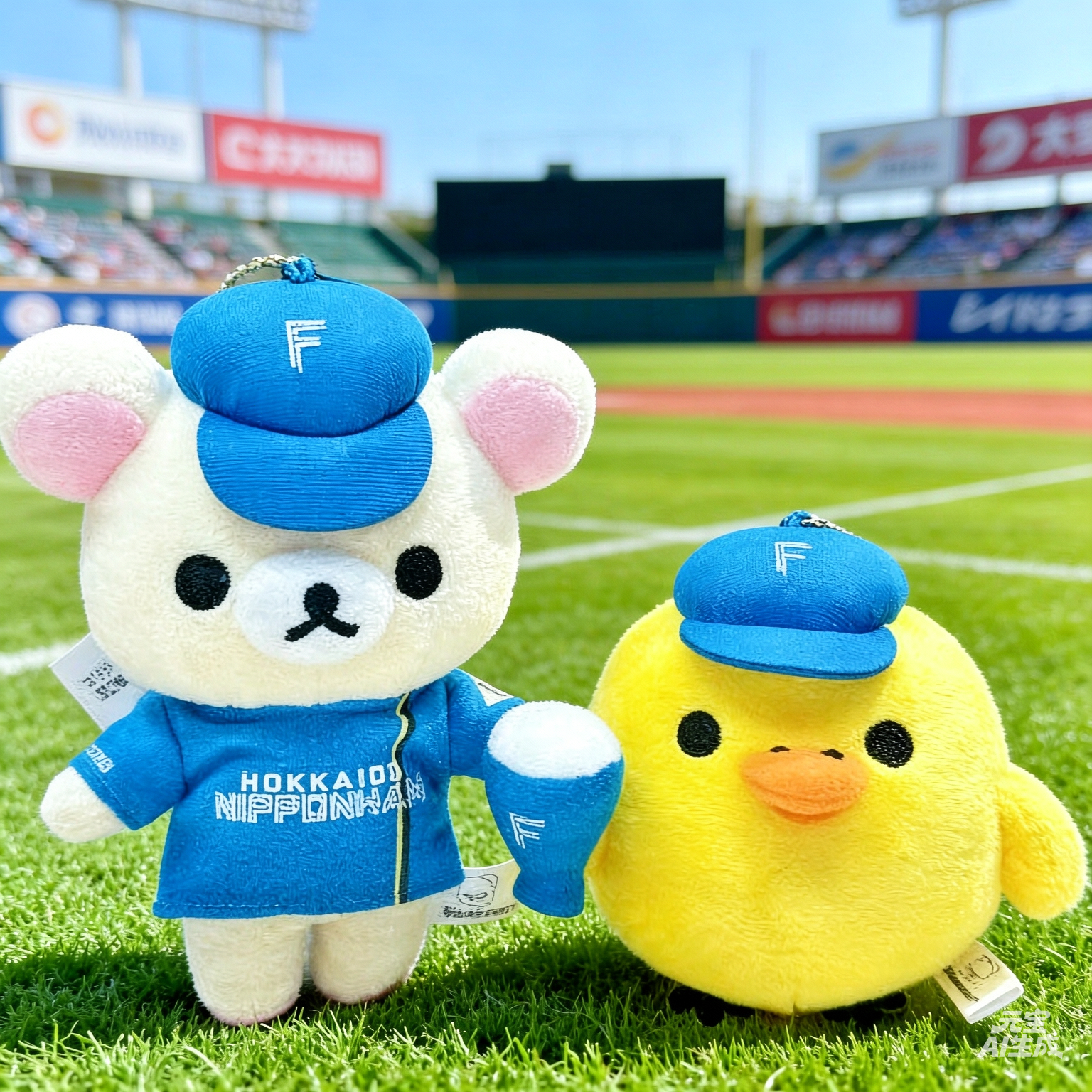 日本北海道棒球隊-北海道日本火腿鬥士隊限定公仔掛飾