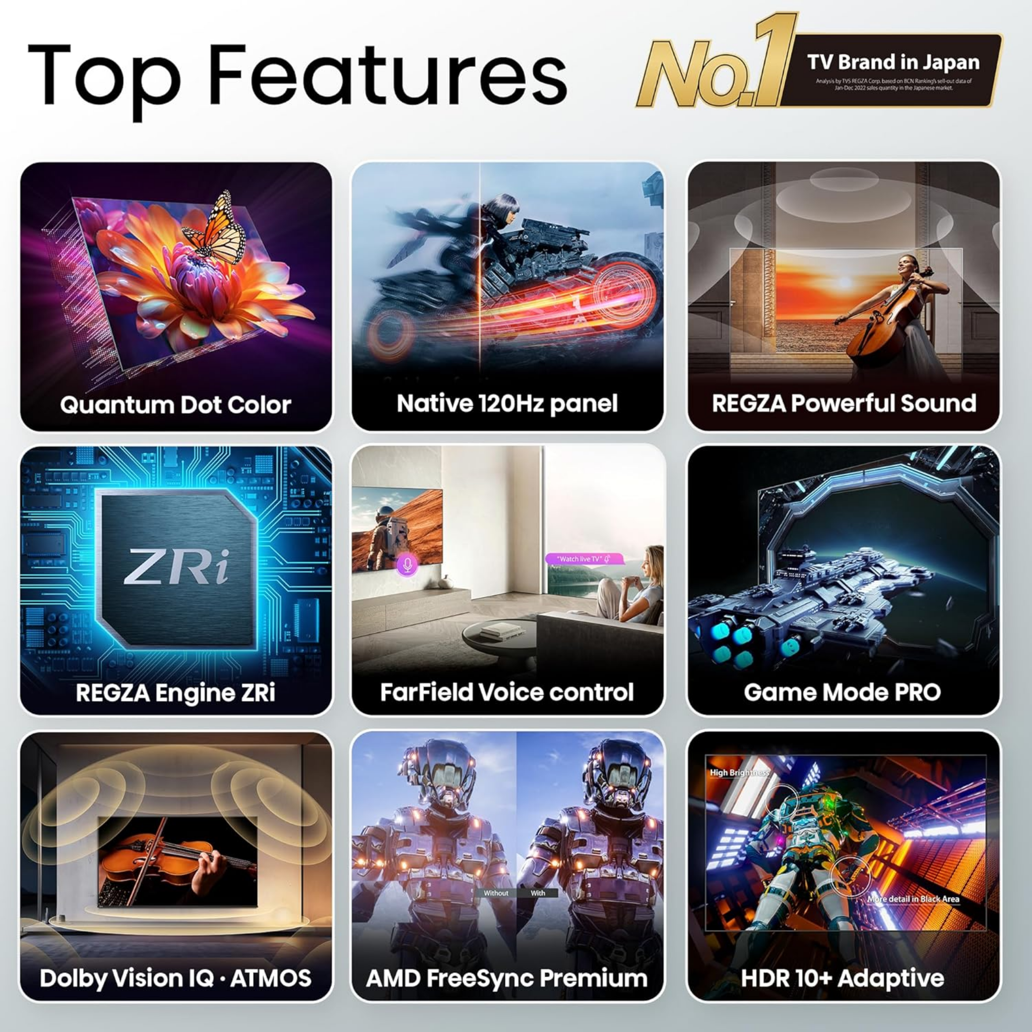 Toshiba 98 Inch Z570 Series 144Hz Native Panel 4K Smart QLED TV (98Z570RP)