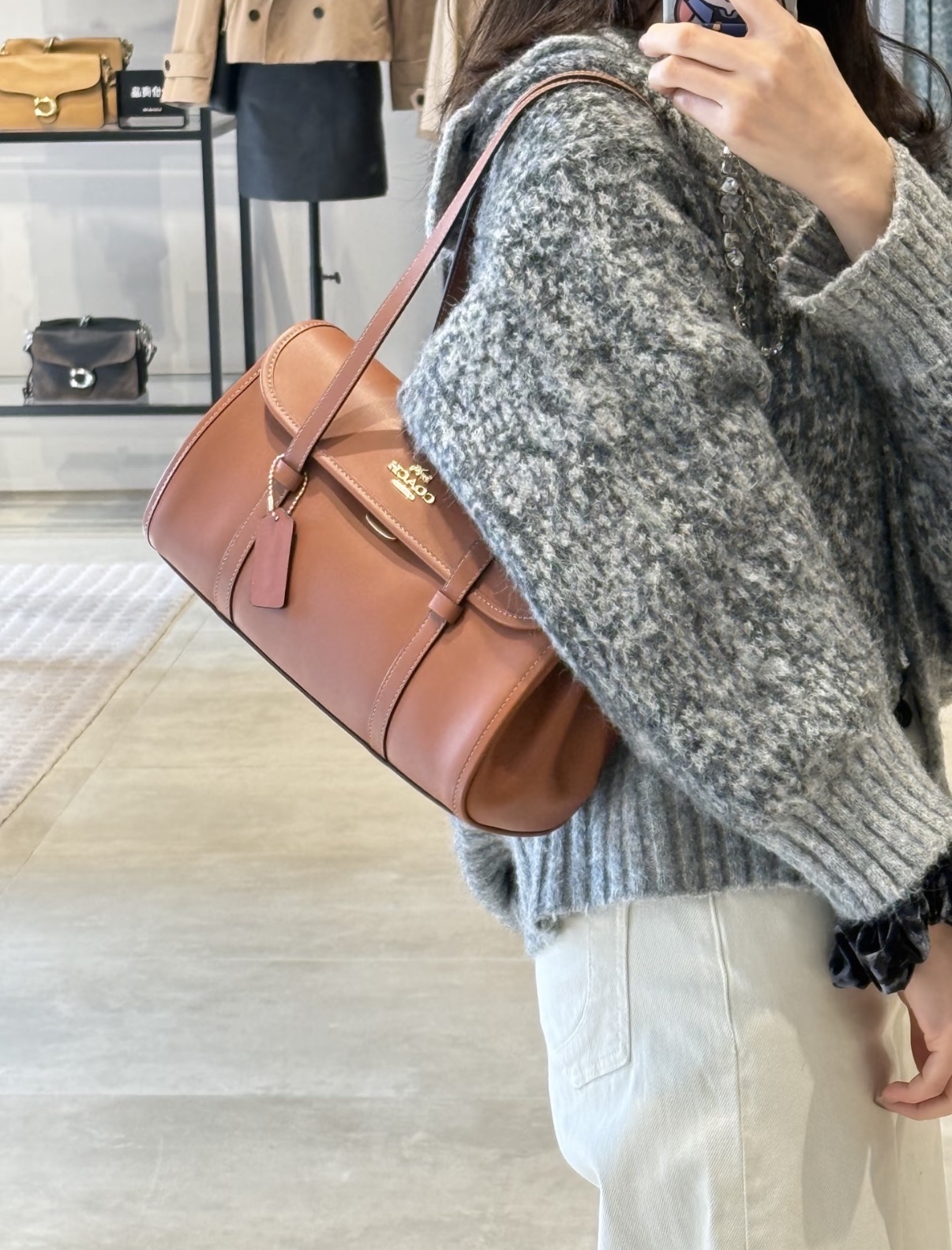 限時優惠❣️Coach outlet～Bridget Flap Shoulder Bag