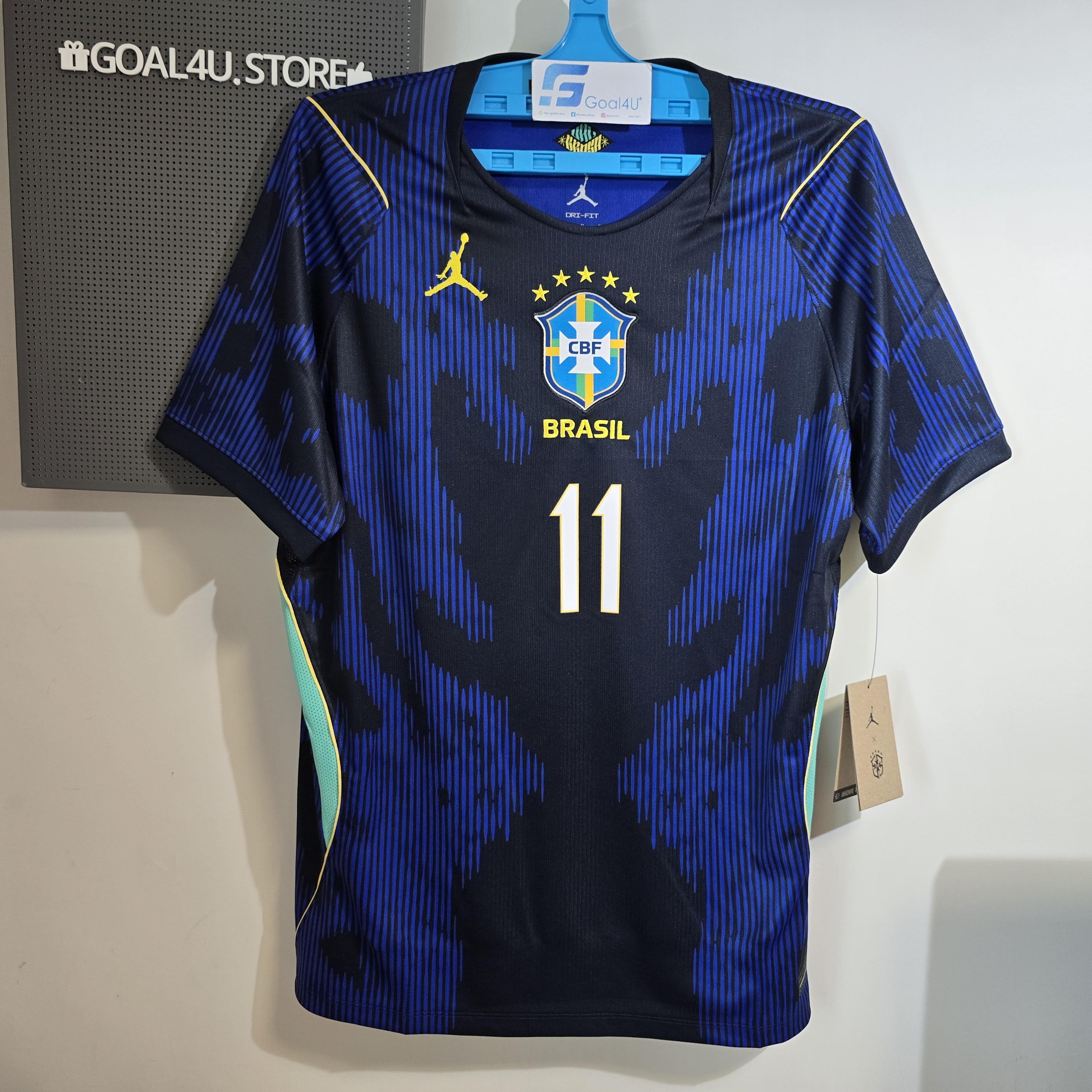 #部分碼現貨 🇧🇷💙🔥 Nike x Jordan Brazil 巴西 2026-27 作客球迷版球衣 (可加印字章) IU1072