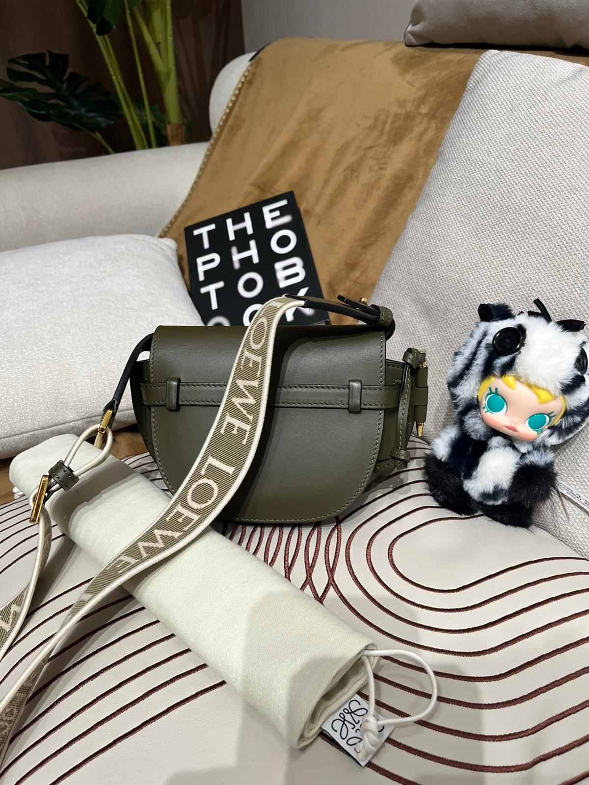 Loewe Gate Mini Calfskin Crossbody Bag 100%Authentic, 95%New ✅Dust bag