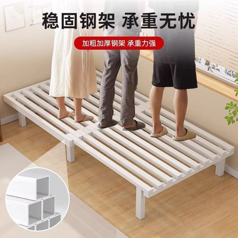 小戶型沙發床折疊坐臥兩用臥室書房多功能鐵藝陽台單人抽拉伸縮床Sofa‑bed