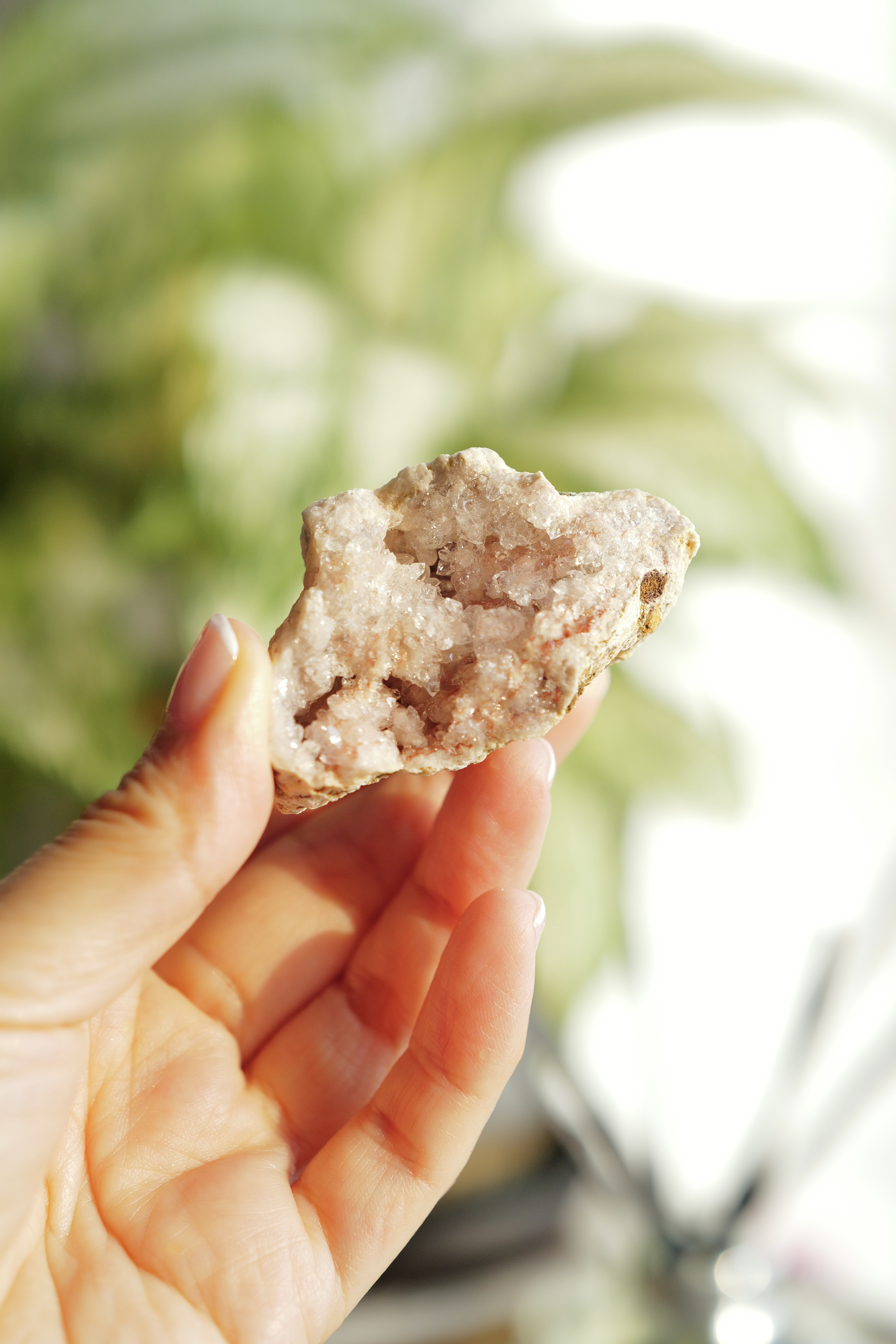  ༒6cm Pink Amethyst Geode༒ PA.7087H3m-RA22*3S8