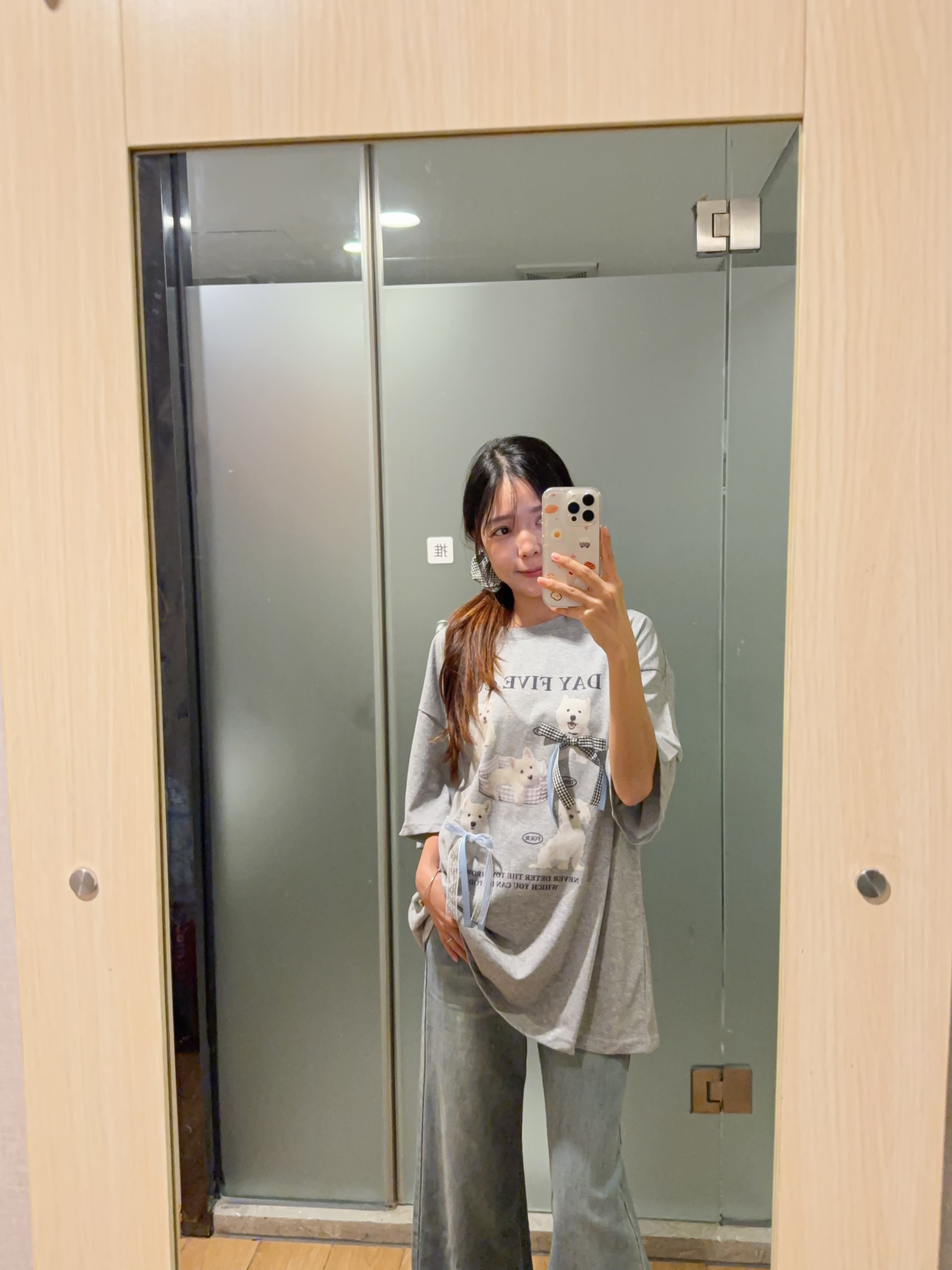 格子蕾丝蝴蝶结可爱狗狗大版R2997