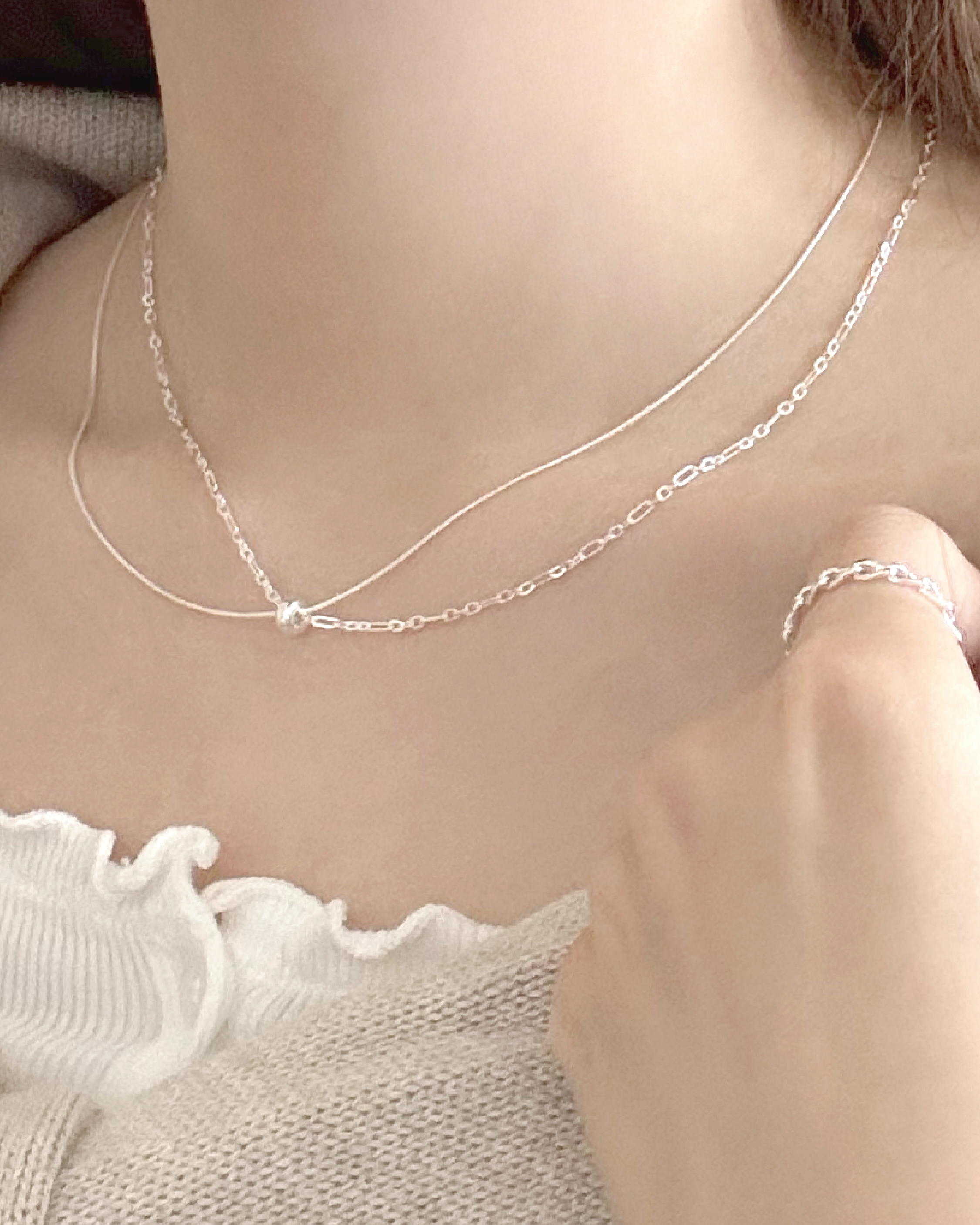 Pure Bead Layered Necklace