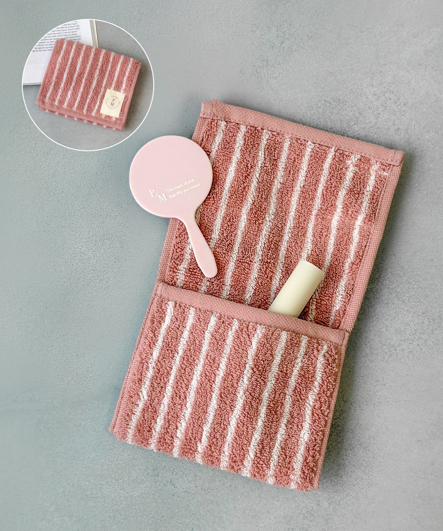 日本 3coins 毛巾收納袋