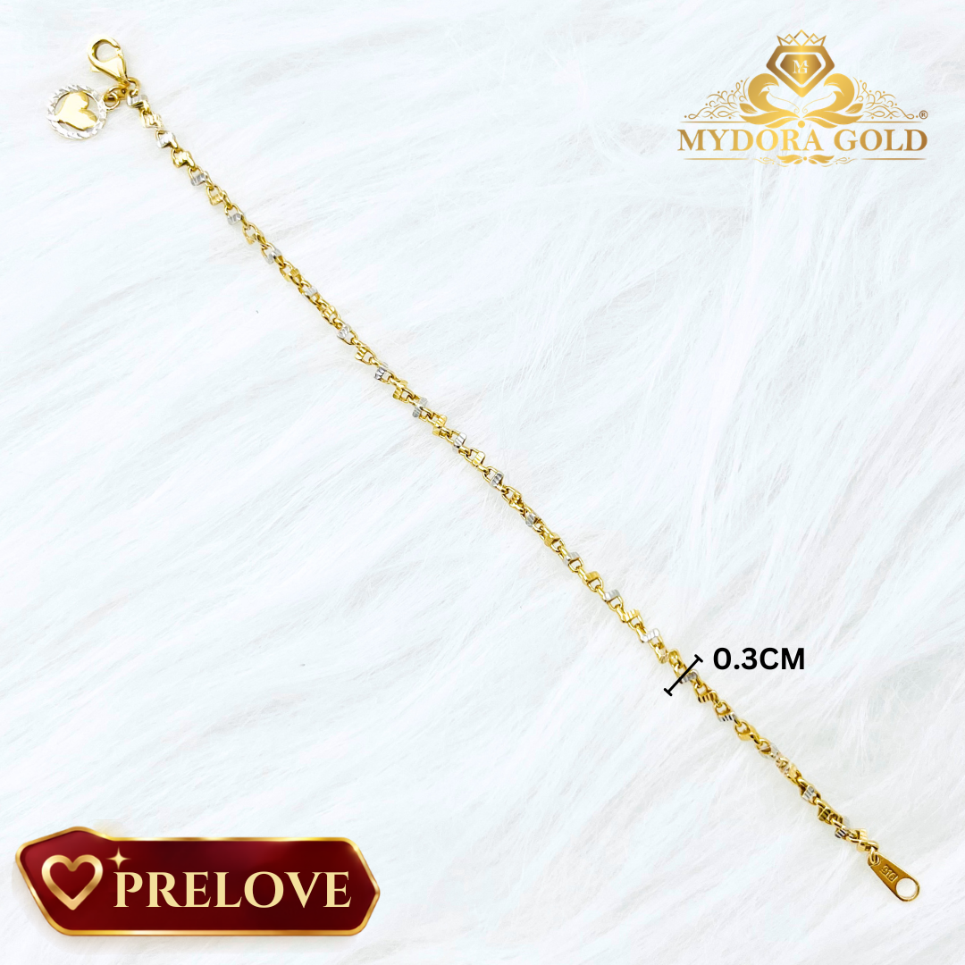 Pre-Loved: Rantai Tangan Padu Link l EMAS 916/22K