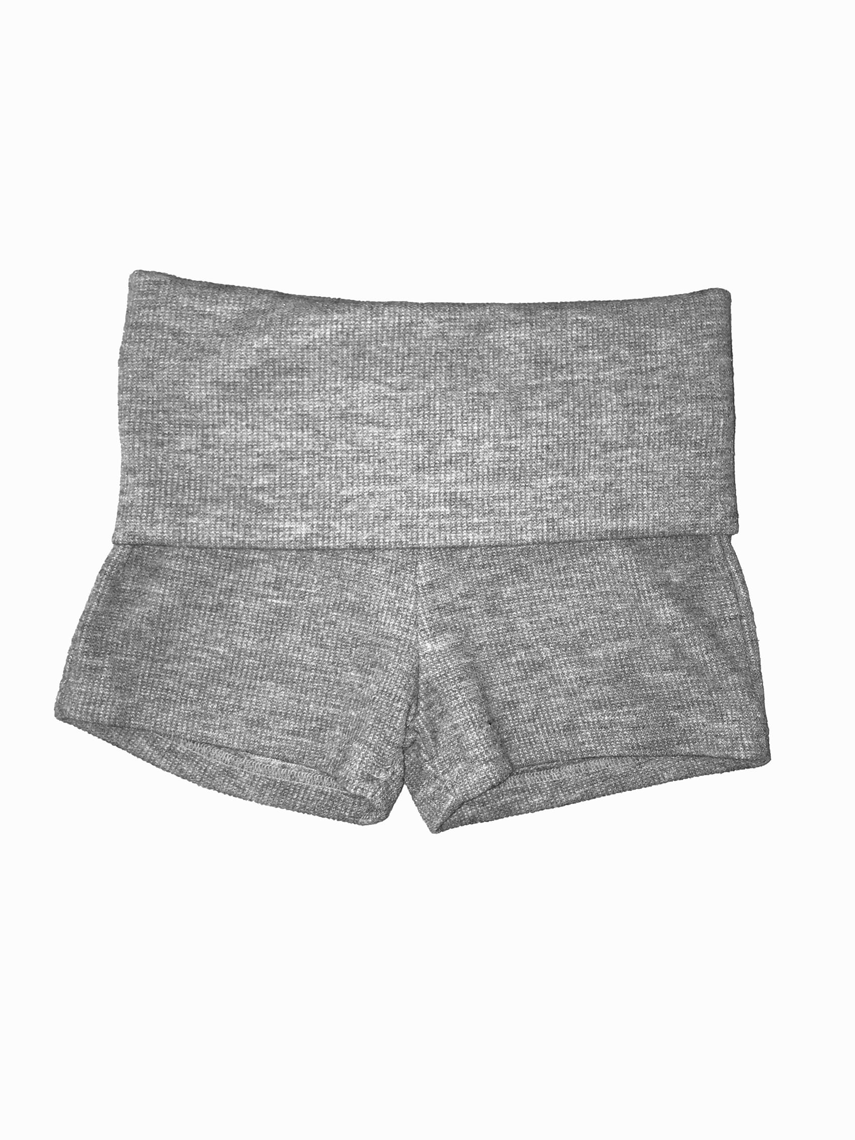 Knit Foldover Waist Mini Shorts