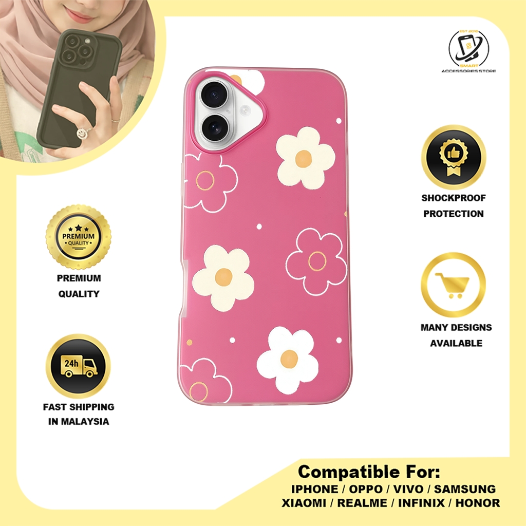 JELLY CASE PHONE FOR IPHONE - DESIGN FLOWER A2