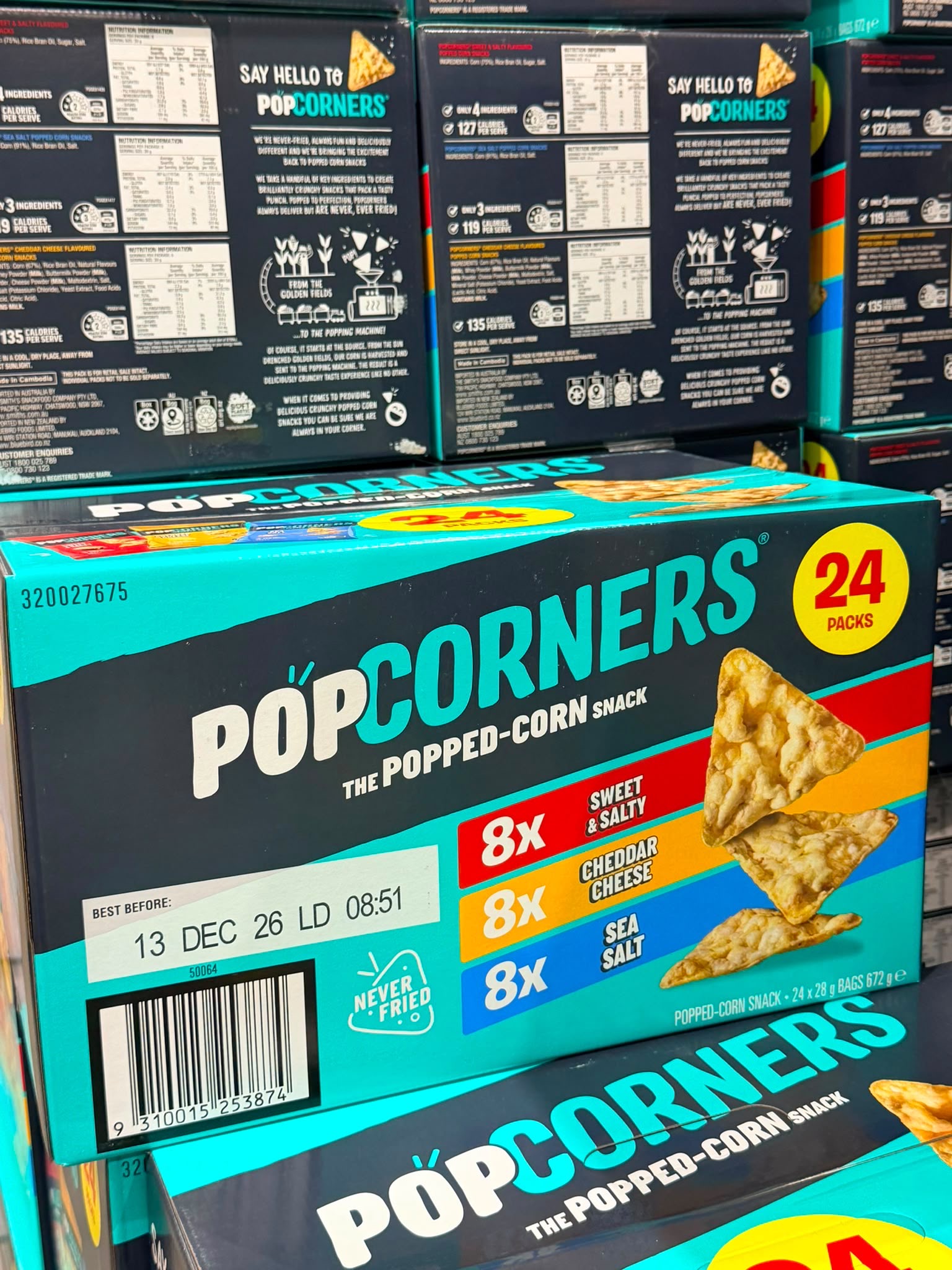 澳洲Costco Popcorners Variety Box 24包x 28g