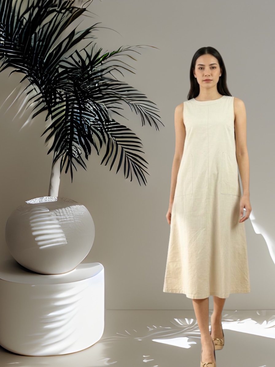 W80006 - Column Dress
